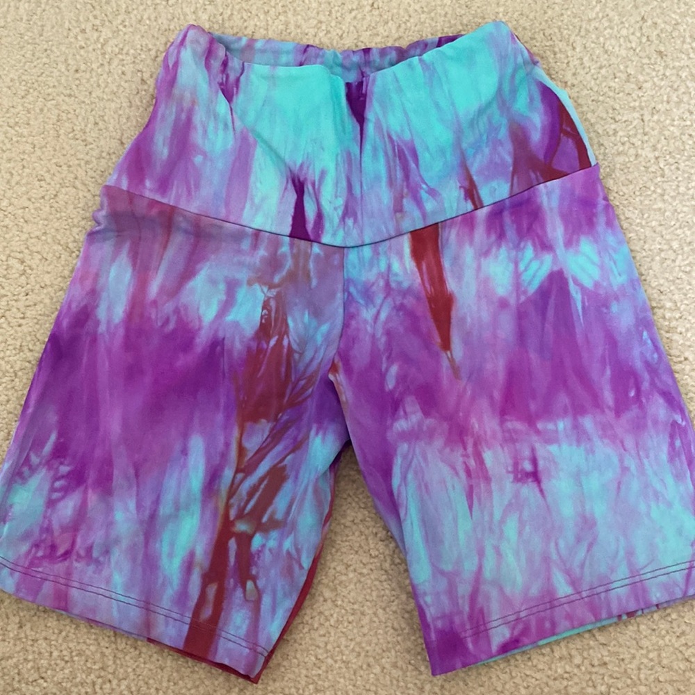 Booty by Brabants tie dye bike shorts